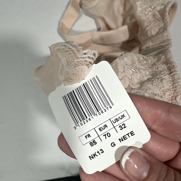NWT Aubade [ 32G US‎ ] NK13 Underwire Lace Bra in Nude D'Ete #7012 - Picture 11 of 11